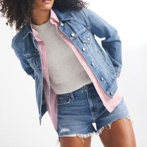 Abercrombie & Fitch Distressed Denim Shorts